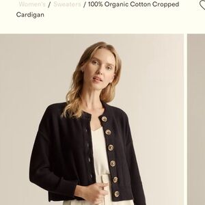 NWT Quince 💯 Organic Cotton Cardigan